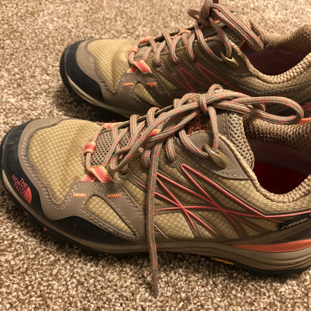 The North Face hiking boots, barely worn.